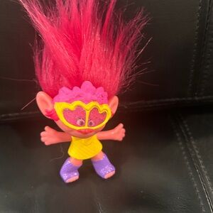 Trolls Doll with Pink Hair and Yellow Outfit